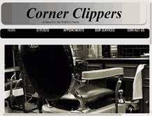 Tablet Screenshot of cornerclippers.com